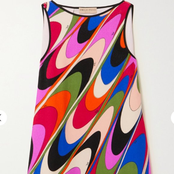 PUCCI Onde printed cotton-blend terry mini dress - Picture 2 of 6